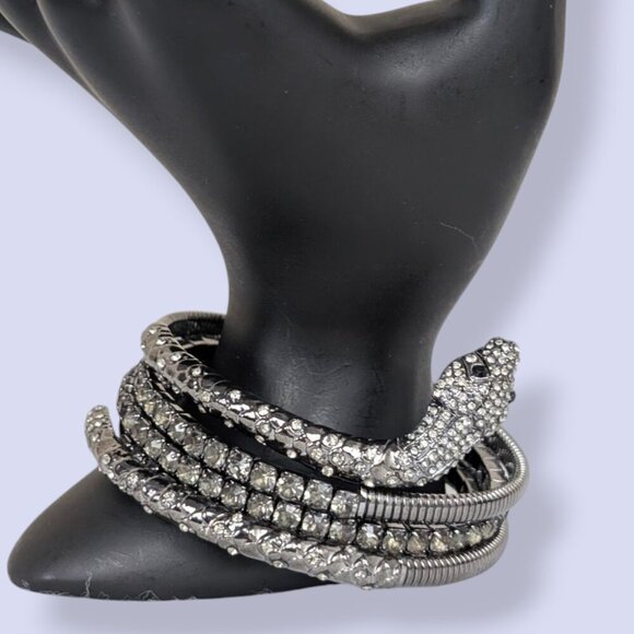 Simply Vera Vera Wang Dark Snake Coil Bracelet - Picture 1 of 9